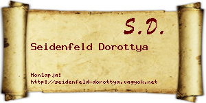 Seidenfeld Dorottya névjegykártya